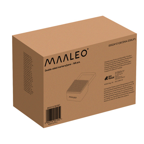 Double-sided markers/pens - 168 pcs. MAALEO 24101
