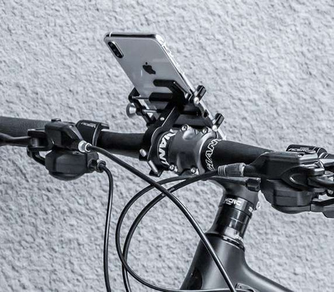 Bicycle phone holder with rubber band U18313