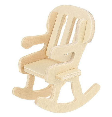 Set Holzmöbel für Puppen, 34-teilig.