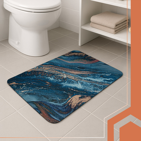 Tapis de salle de bain 60x40cm Ruhhy 25959