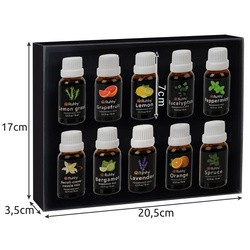 Huiles parfumées - lot de 10 pièces 15 ml Ruhhy 21938