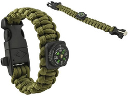 Bracelet SURVIVAL avec accessoires - vert