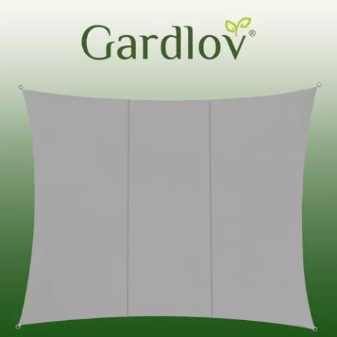 Voile d&#39;ombrage 4x3m - gris Gardlov 23143