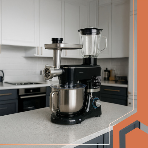 Ruhhy 25728 Food Processor with Heated Bowl + Blender