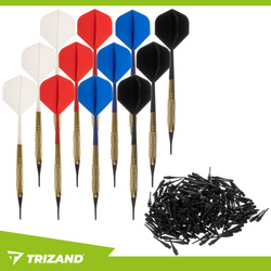 Darts set 12 pcs + tips Trizand 26100