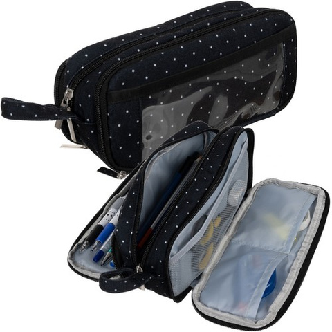 Trousse triple pliable - noir Maaleo 24511