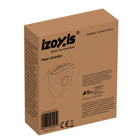 Уничтожитель документов Izoxis 25663