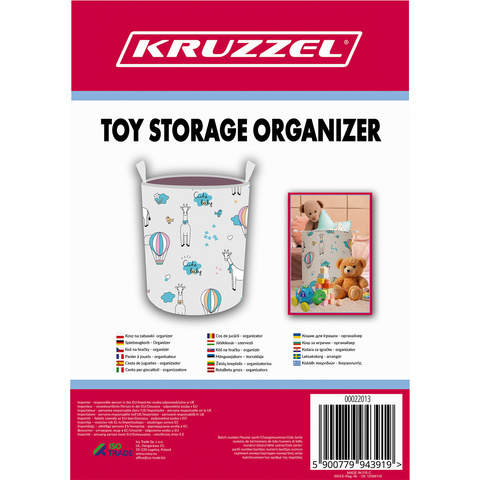Toy basket - organizer Kruzzel 22013