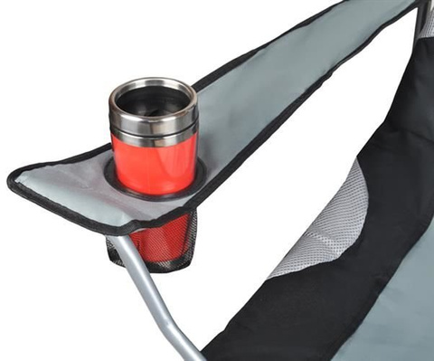 Black and gray fishing chair