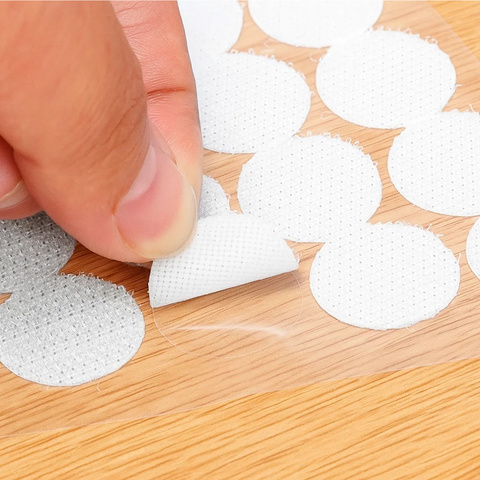 Self-adhesive Velcro 18mm 500pcs white Ruhhy 25884