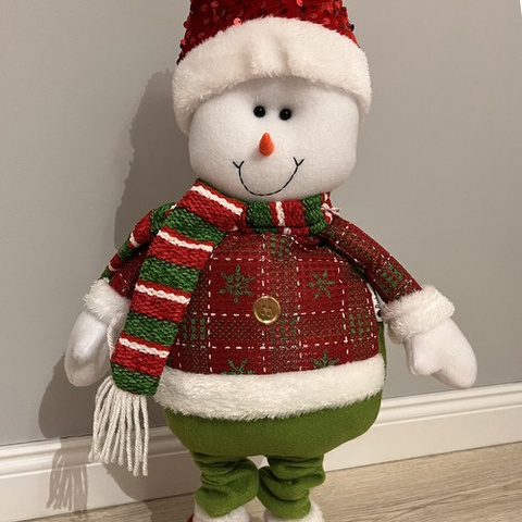 Bonhomme de neige de Noël - télescopique 95 cm Ruhhy 22331