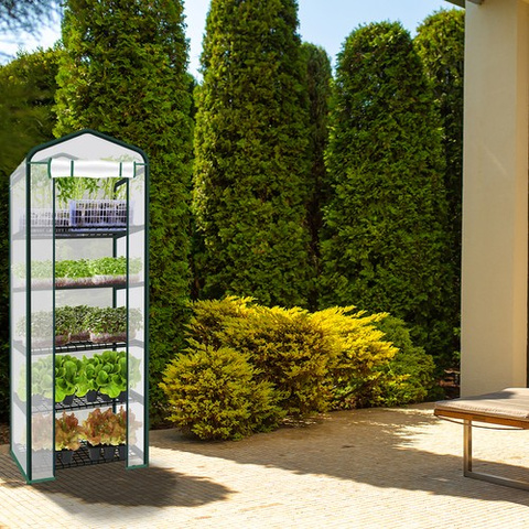 Mini foil greenhouse - 5 shelves 23359