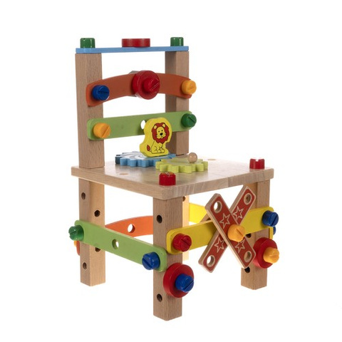 Kruzzel 22506 Montagestuhl aus Holz