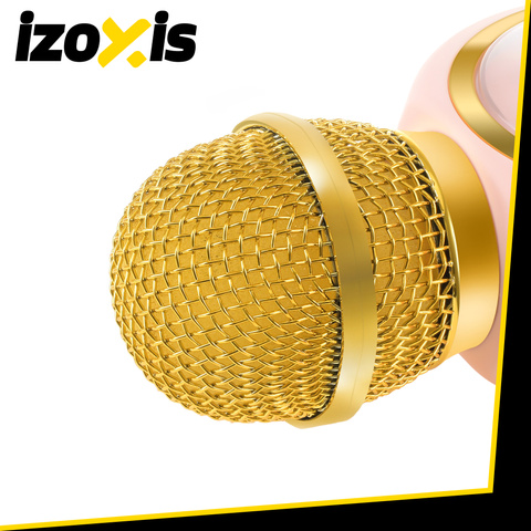 „Izoxis 27048“ rožinis belaidis karaoke mikrofonas
