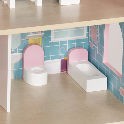 Dřevěný domeček pro panenky Kruzzel 26364