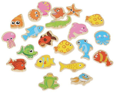 Jeu &quot;Attraper du poisson&quot; pour un aimant, 22 pcs.