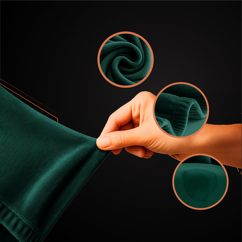 Potah na pohovku 190-230cm tmavě zelený Ruhhy 26183