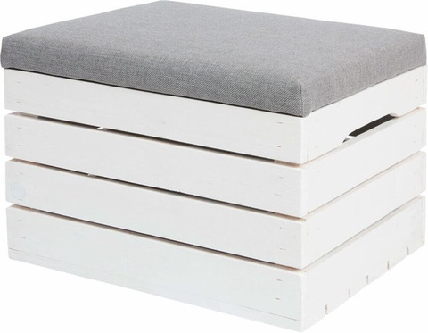 Hocker aus Holz - Truhe