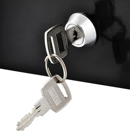 Große schwarze Spardose