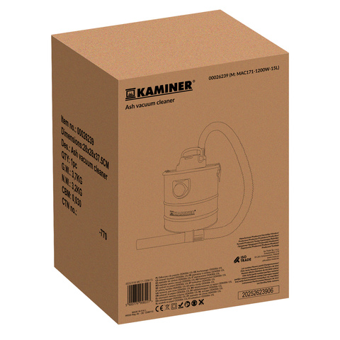 Aspirateur à cendres ODK006-15L Kaminer 26239