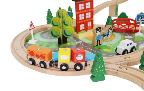 Wooden train - battery operated train