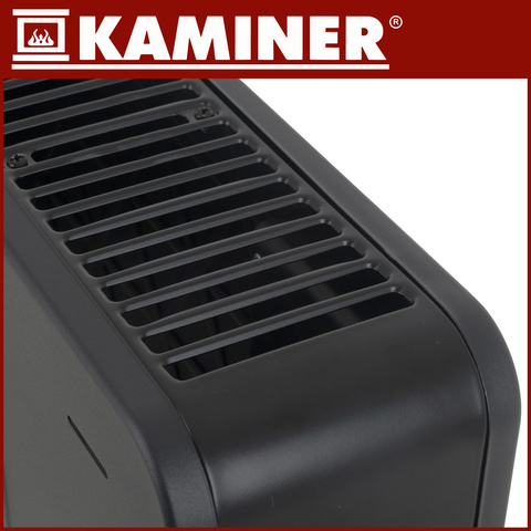 Electric heater - black Ziflo Kaminer 26403