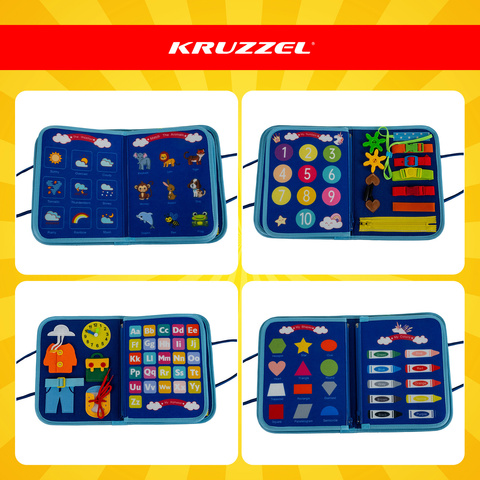 Manipuliacinė knyga - mėlyna Kruzzel 26881