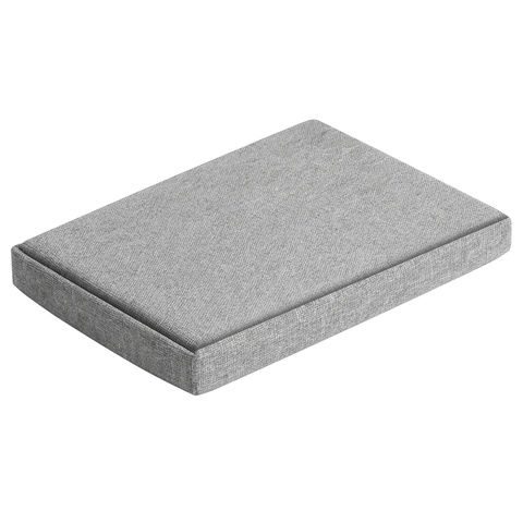 Pilkas audinio pufas 60x30x30 cm Ruhhy 25996