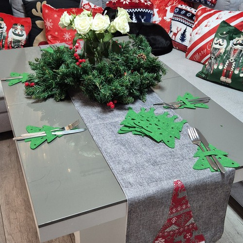 Besteckkoffer - Weihnachtsbäume, 12-tlg. Ruhhy 24824