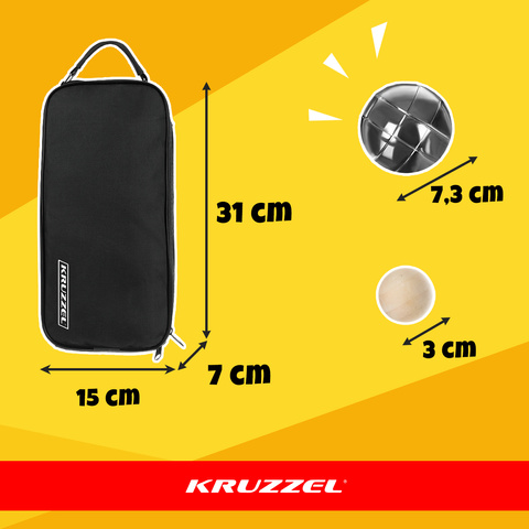 Boules de boule 8 boules + housse KRUZZEL 22915