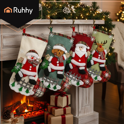Christmas socks - decorative 4 pcs Ruhhy 26467