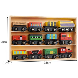 Wooden train set 12 pcs Kruzzel 23522