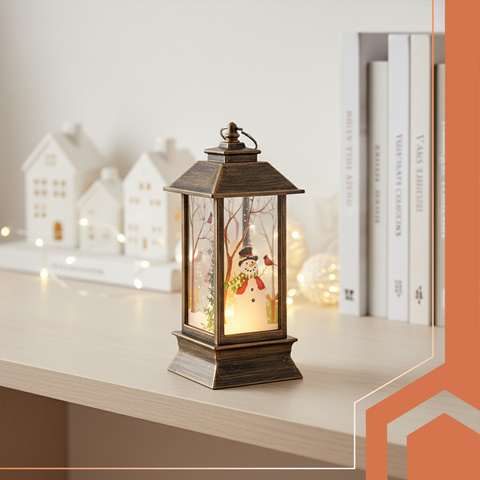 Latarenka świąteczna LED miedziana Ruhhy 26754