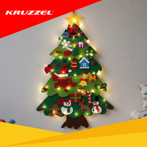 Kruzzel 26548 LED Felt Christmas Tree