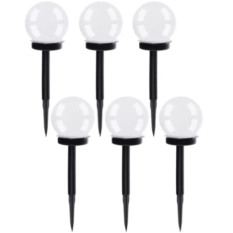 Solar-Gartenlampe - Kugel, 6er-Set. 23562