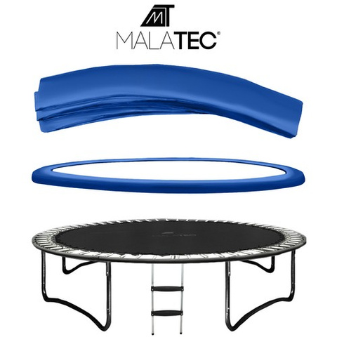 Housse à ressorts pour trampoline de 244 cm - bleue