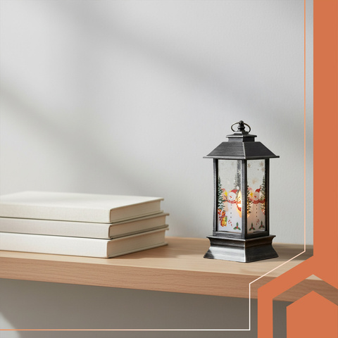 Latarenka świąteczna LED srebrna Ruhhy 26755