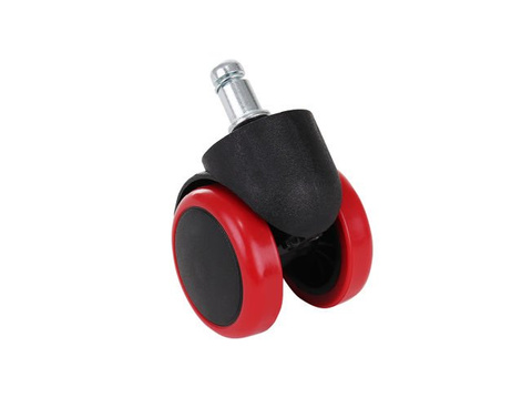 Rollen für einen Bürostuhl – 5 Stück – rot