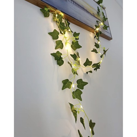 Künstlicher Efeu + LED Gardlov 24538