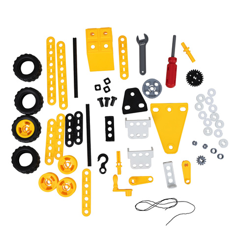 Construction blocks - vehicles 100 pieces ISO TRADE