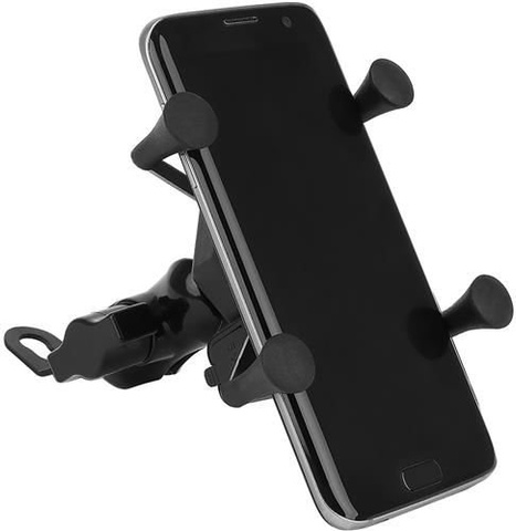 Motorcycle phone holder with charger
