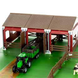 Bauernhof mit Tieren + 2 Bauernwagen 22404