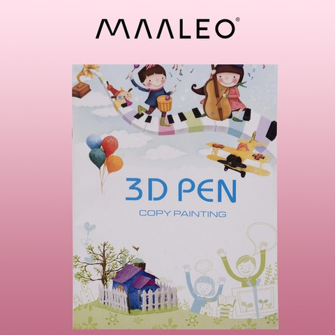 Книга с шаблонами для 3D ручки Maaleo 22734