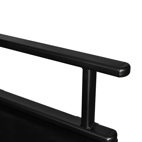 Schminkstuhl aus Aluminium mit Kopfstütze