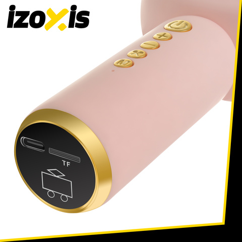 Izoxis 27048 Pink Wireless Karaoke Microphone