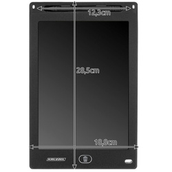 Drawing tablet 12" black KRUZZEL 22456