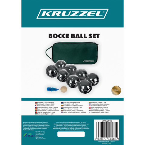 Boules de boule 8 boules + housse KRUZZEL 22915