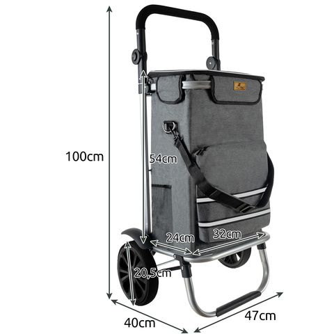 Chariot de transport pliable Malatec