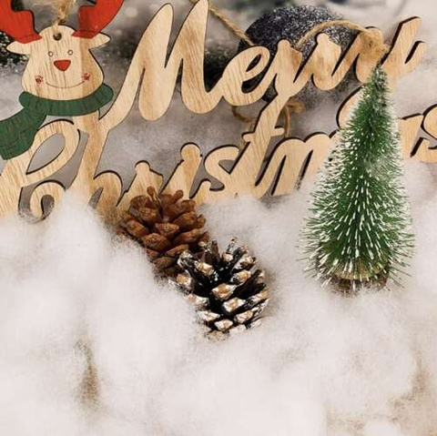 Artificial Snow Loose Decorative Fluff for Christmas Decorations 1 kg