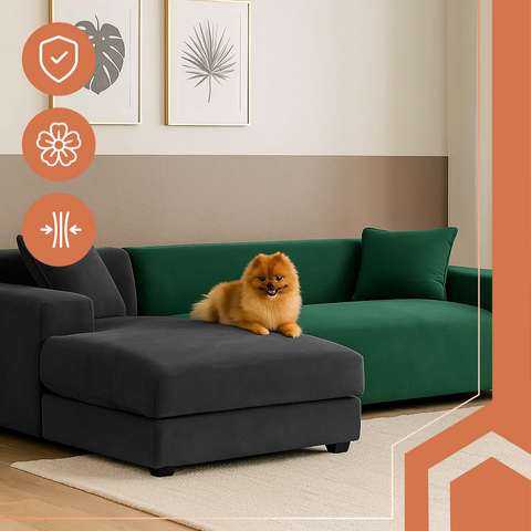 Potah na pohovku 145-185cm zelený Ruhhy 26032